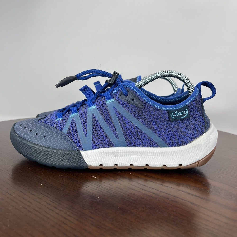 Chaco Torrent Pro Women's Sneaker 6.5 Blue Knit Casual Toggle Lace Shoes J106946